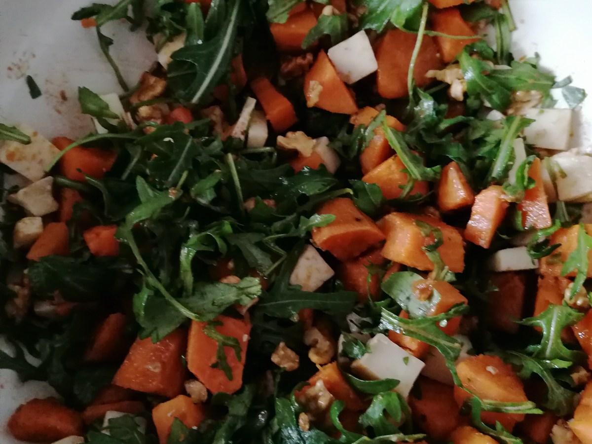 Salade patate douce / noix /&nbsp;brebis